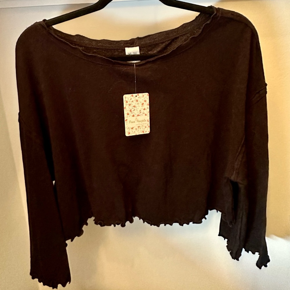 We the Free Cropped Long sleeve Top XS